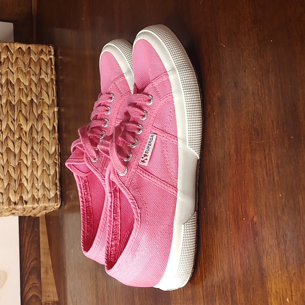 Superga hot pink sneakers - perfect condition